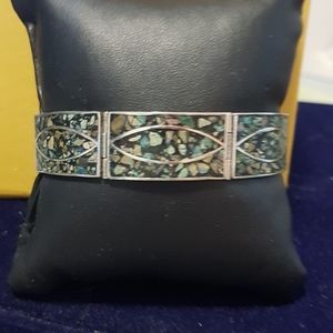 Sterling Silver Mexico Linked Bracelet